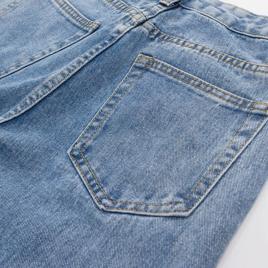 Pantalones Vaqueros Anchos Versátiles para Otoño e Invierno - Image 24