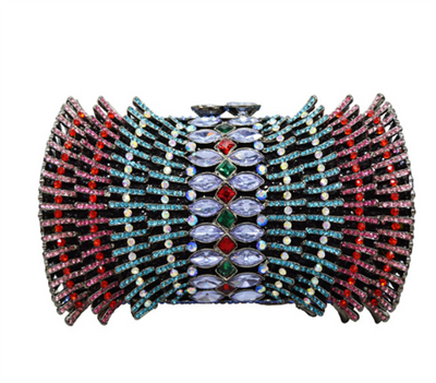 Cartera Clutch Vacía con Diamantes - Estuche Rígido de Lujo - Image 16