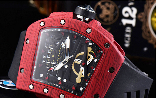 Reloj de Hombre Cuarzo con Banda de Silicona y Esfera Hueca - Image 7