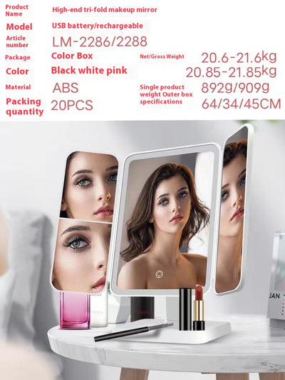 Espejo de Maquillaje Plegable Doble Puerta Grande y Delgado - Image 18