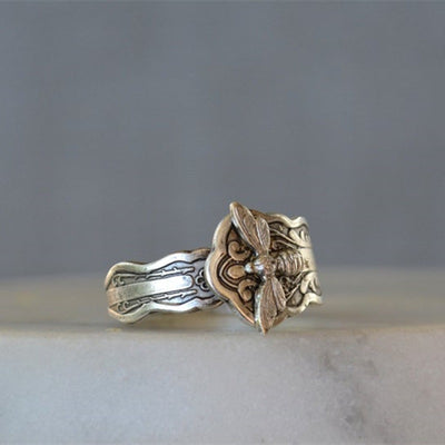 Anillo Libélula de Aleación - Joya Animal Elegante