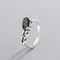 Anillo Retro Circón Incrustado Estilo Japonés y Coreano