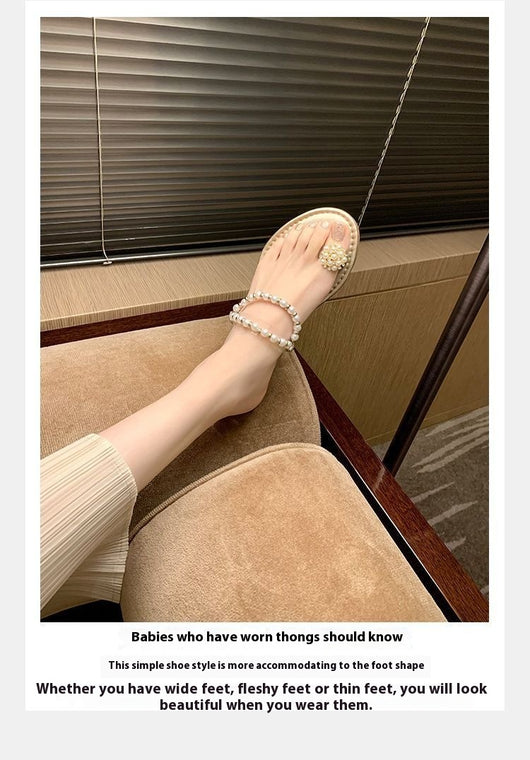 Sandalias de Perla Francesa para Mujer - Cómodas Pantuflas de Verano para Playa - Image 6