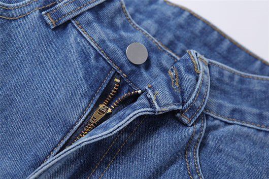 Jeans Rectos de Talle Alto con Estampado de Mariposas - Image 17