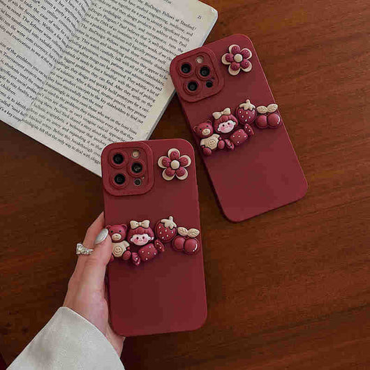 Funda Protectora para Celular con Oso 3D Adorable - Image 4