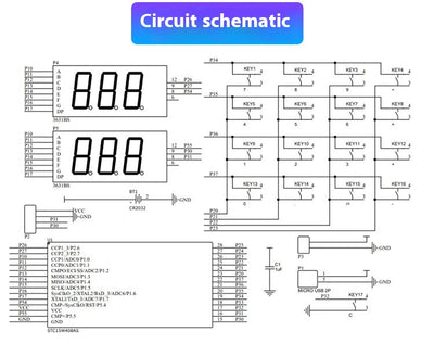 Kit DIY Calculadora con Microcontrolador de Chip Único y Pantalla Digital - Image 18