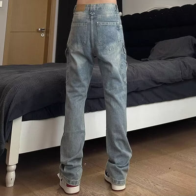 Pantalones de Trabajo Estilo Retro Americano para Hombre - Image 3