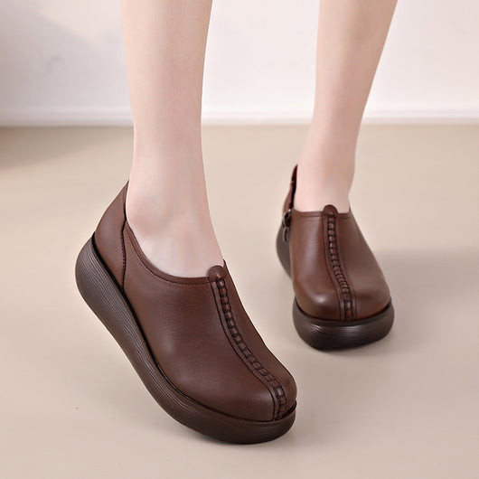Zapatos de Cuero Genuino para Mujer con Tacón Alto y Plataforma - Image 9