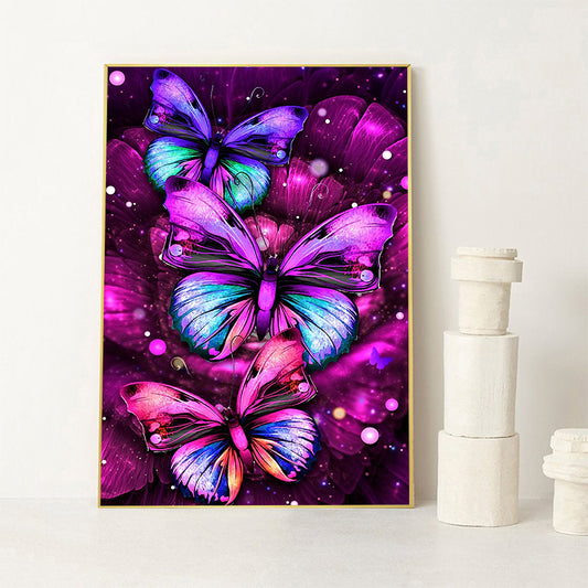 Cuadro de Diamantes Pintura Completa Mariposa Mosaico Animal Brillante - Image 2