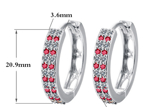 Aretes con Cristal Zirconia Diamante - Brillo Eterno - Image 2