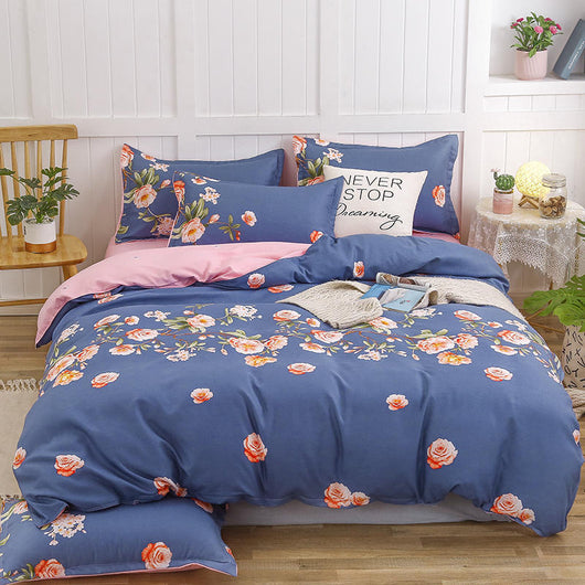 Juego de Cama Algodón Satinado de Cuatro Piezas con Funda Acolchada Reforzada - Image 3