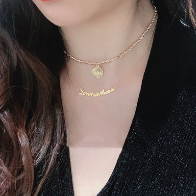 Collar de Letras Sonrisa con Mensaje Positivo - Image 11