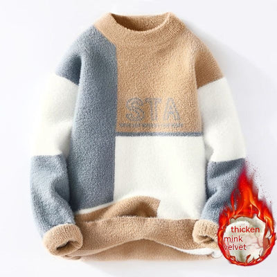 Suéter de Visón para Hombre - Abrigo Térmico Trendy - Image 6