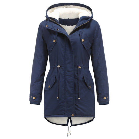 Abrigo Parka Grueso para Mujer con Capucha y Forro Polar - Image 4