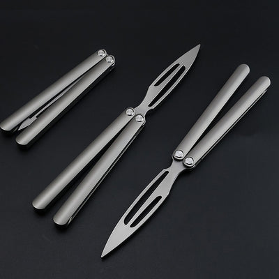 Cuchillo Mariposa de Aleación de Titanio Premium - Navaja Plegable de Colección - Image 11