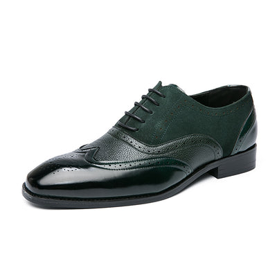 Zapatos Oxford Británicos de Cuero para Hombre - Punta Afilada - Image 7