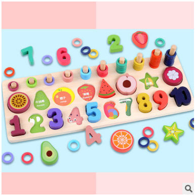 Tablero Educativo de Frutas con Bloques de Construcción Logarítmica - Image 10