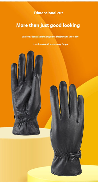 Guantes de Cuero Cálidos para Invierno Mujer - Image 14