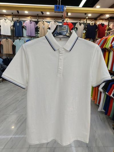 Polo de Algodón Puro Business Casual con Solapa - Manga Corta - Image 21