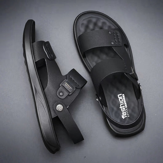 Sandalias Casuales de Cuero Genuino Transpirables para Hombre - Image 5