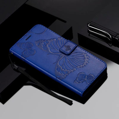 Funda de Cuero para Teléfono con Mariposa Prensada - Image 18