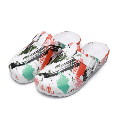 Zapatos Protectores Enfermera EVA Baotou Suela Blanda Diseño Cartoon Mujer - Image 5