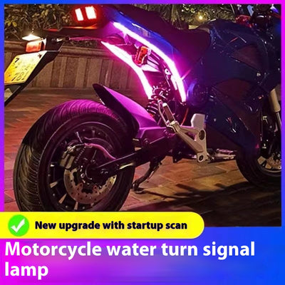 Luz Ambiental Dinámmica para Dirección de Motocicleta con Efecto Agua