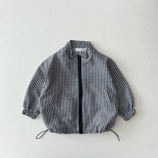 Chaqueta Ligera de Protección Solar con Cuadros para Niños - Image 14