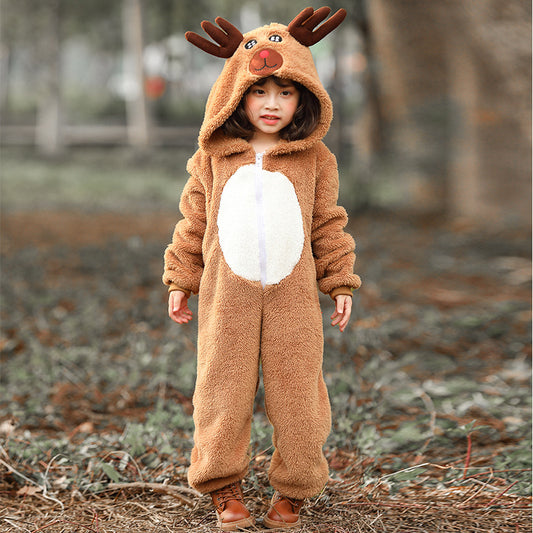 Conjunto Familiar Navideño de Reno - Ropa para Padres e Hijos