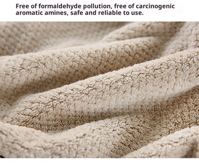 Toalla de Playa Franela Coral Gruesa Diseño Cuadriculado Piña - Absorción Máxima - Image 16