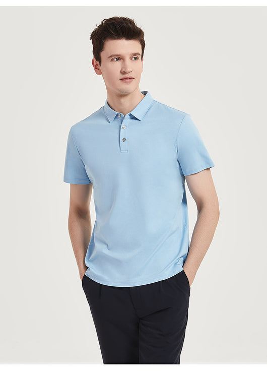 Polo Manga Corta de Algodón Mercerizado para Hombre - Calidad Premium 120 Hilos - Image 12