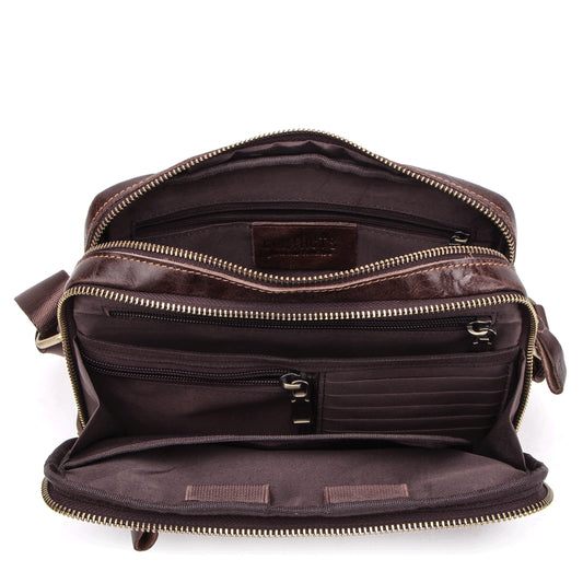 Bolso Mensajero de Cuero Angel Estilo Coreano para Hombre - Image 2