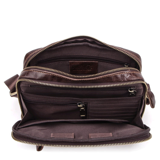 Bolso Mensajero de Cuero Angel Estilo Coreano para Hombre - Image 2