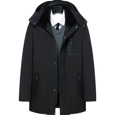 Abrigo de Invierno para Hombre con Gorro Removible - Algodón Grueso - Image 4
