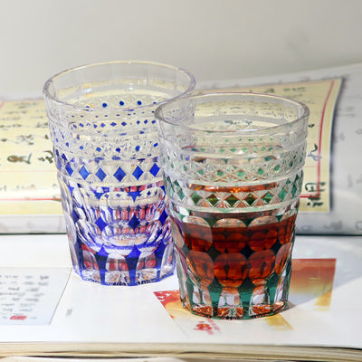 Vaso de Cristal Tallado a Mano Estilo Japonés para Whiskey y Jugos - Image 30