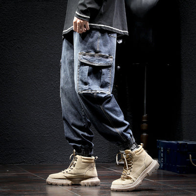 Pantalones Jeans Harem Sueltos para Hombre Fallwinter - Image 11