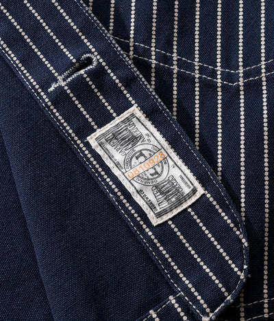 Chaqueta Motociclista Denim a Rayas con Múltiples Bolsillos - Image 9