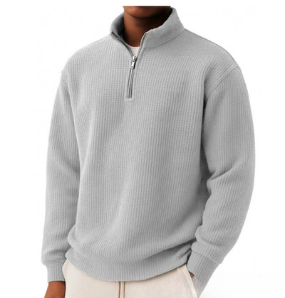 Suéter Hombre Oversized con Cierre y Manga Larga - Image 8