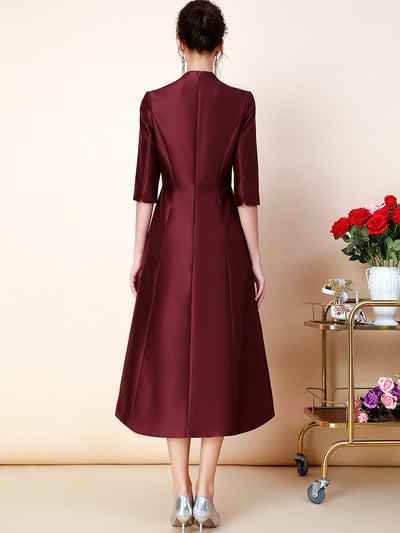 Vestido Casual Elegante para Mujer - Estilo Sofisticado Toast - Image 6