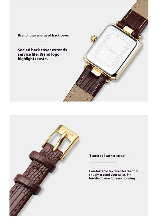 Reloj Cuadrado Minimalista Luxury para Mujer - Diseño Retro Sofisticado - Image 10