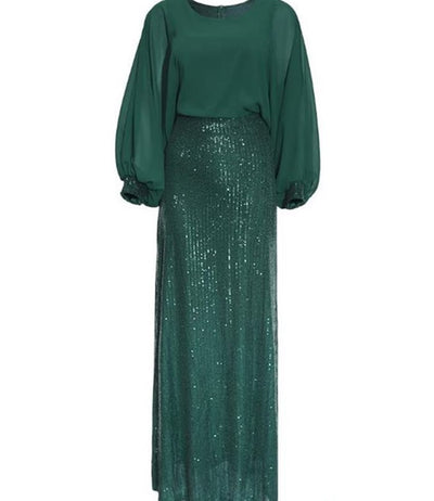 Vestido de Fiesta Elegante con Cuentas Africanas - Talla Grande - Image 8
