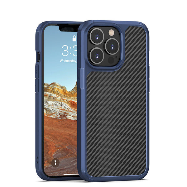 Funda Protectora de Fibra de Carbono Antiimpacto para Celular