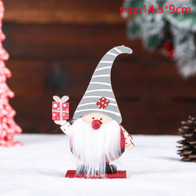 Adornos Navideños de Madera con Celebridades - Caja de Regalos para Adultos Mayores - Image 4