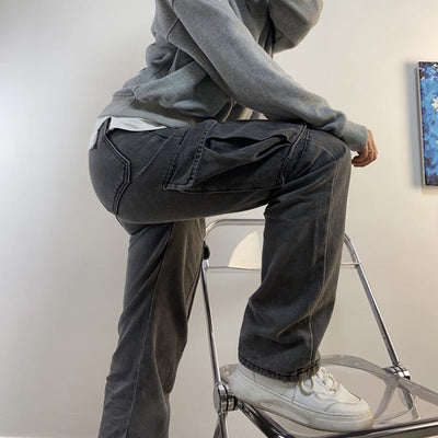Jeans Casuales Multibolsillos con Efecto Desgastado - Image 13