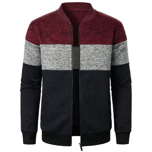 Suéter de Punto Grueso con Bloques de Color para Hombre - Image 3