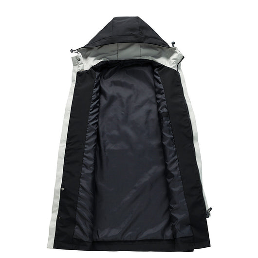 Chaqueta Cortavientos Casual Suelta de Largo Medio para Hombre - Image 11