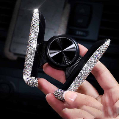 Soporte Vehicular para Celular con Salida de Aire y Detalles Diamantados - Image 14