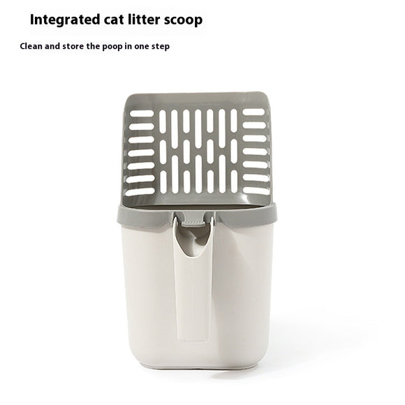 Pala Recogedora de Arena para Gatos con Contenedor Integrado