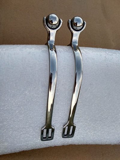 Espuelas Ecuestres Profesionales Acero Inoxidable con Cinturón Británico - Image 6