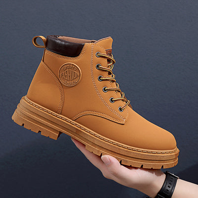 Botas de Invierno para Hombre con Tacón Grueso y Diseño Moderno